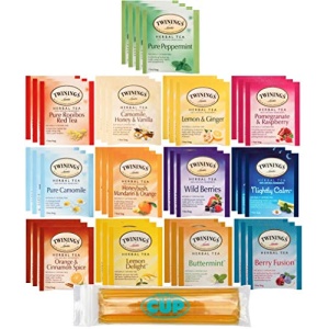 Twinings Herbal Tea Assortment (40) with Honey Sticks