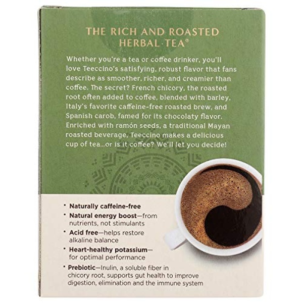 Teeccino French Roast Herbal Tea, 10 Bags, Caffeine-Free
