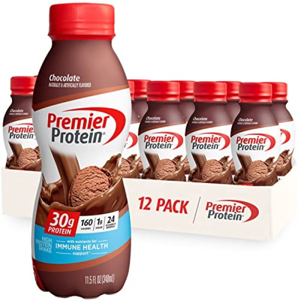 Premier Protein Shake, Chocolate, 30g Protein, 340ml, 12 Pack