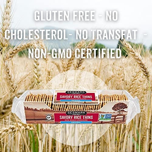 Sesmark Gluten Free Rice Thins Original - 90g (12 Pack)