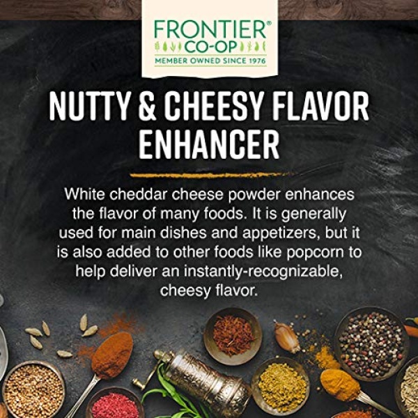 Frontier Organic White Cheddar Cheese Powder 454g