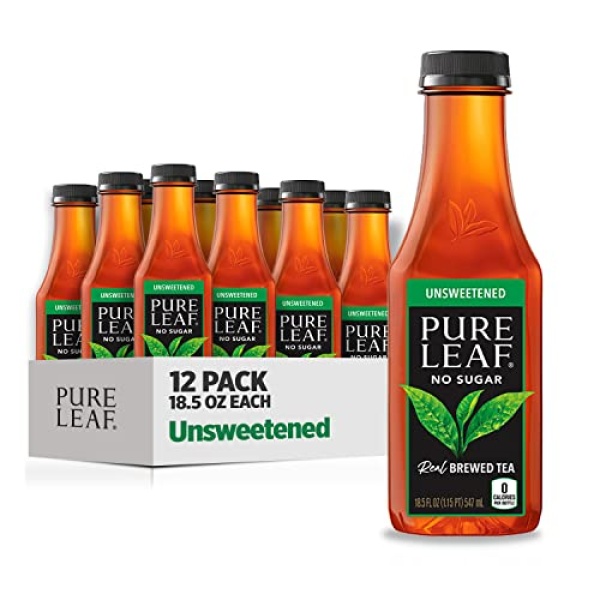 Pure Leaf Unsweetened Iced Tea, 550 ml (Pack of 12)