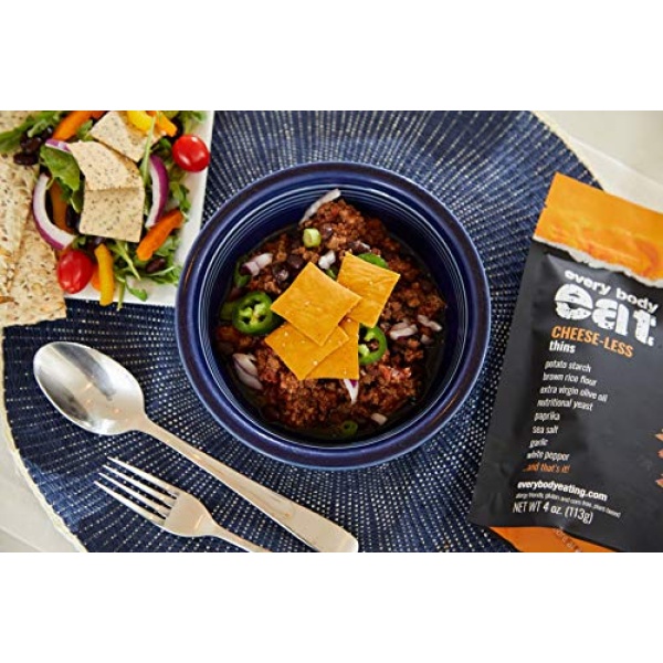 Every Body Eat Snack Thins, Cheese-less, Vegan, GF, DF (2 Pack)