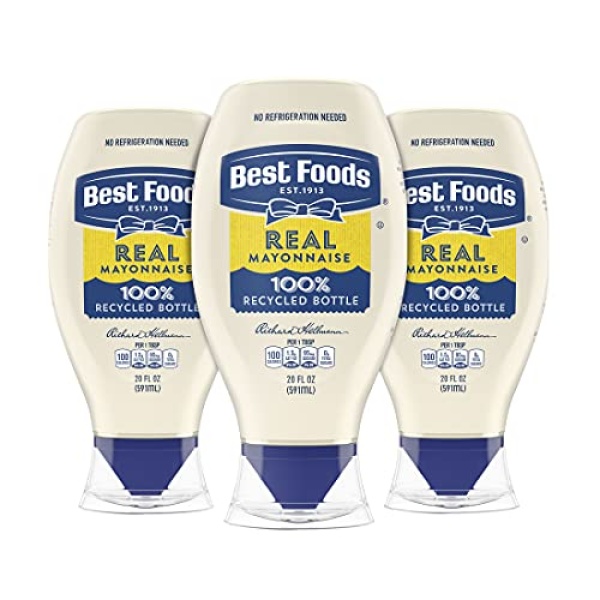 Best Foods Real Mayonnaise Squeeze Bottle 3 Ct 567g