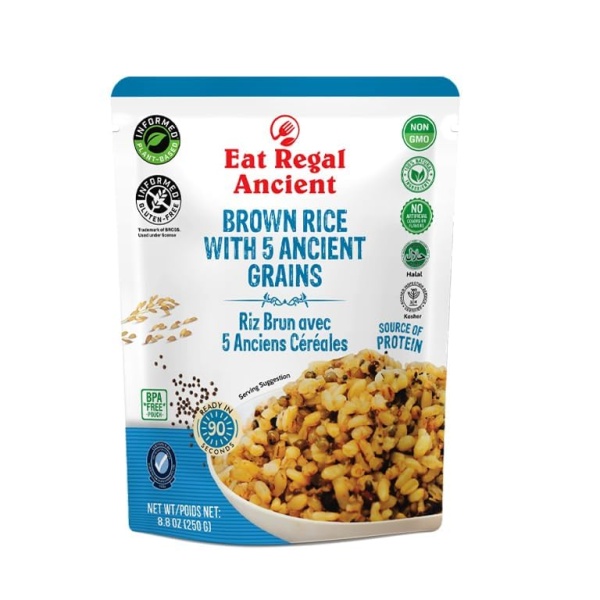 Eat Regal Brown Rice & 5 Grains, Pack of 6, 250g