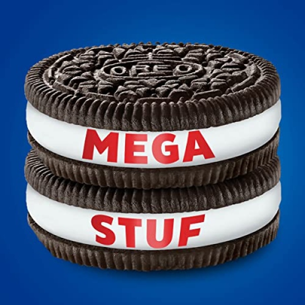 OREO Mega Stuf Chocolate Cookies, Family Size, 500g