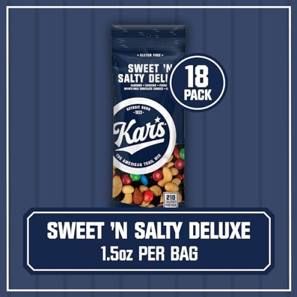 Kar’s Nuts Sweet ‘N Salty Trail Mix, 42g Packs, 18 Count