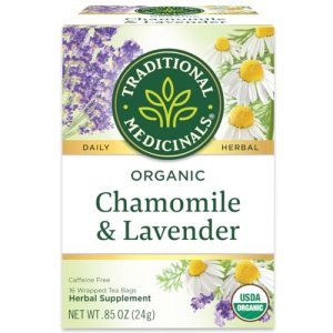Organic Chamomile & Lavender Stress Relief Tea, 16 Bags