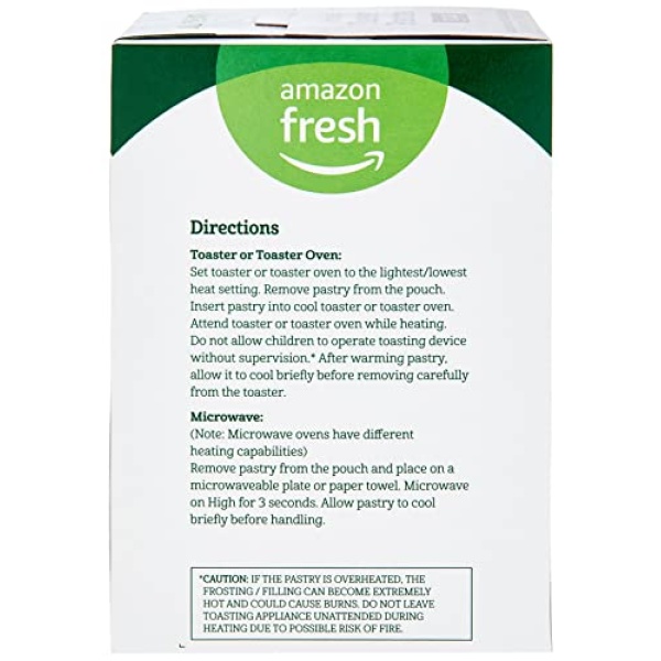 Amazon Fresh Frosted Fudge Toaster Pastries, 8 Ct