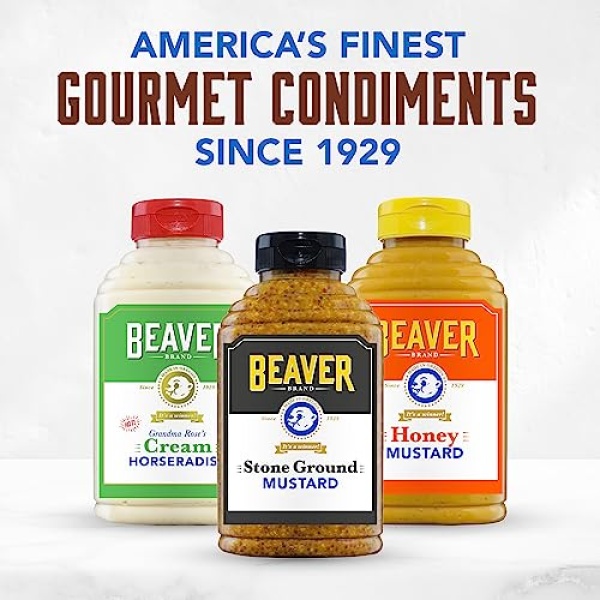 Beaver Condiments Variety Pack, 3 Hot & Honey Mustards