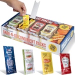 200 Grab-n-Go Condiment Packs (Ketchup, Mustard, Relish, Mayo)
