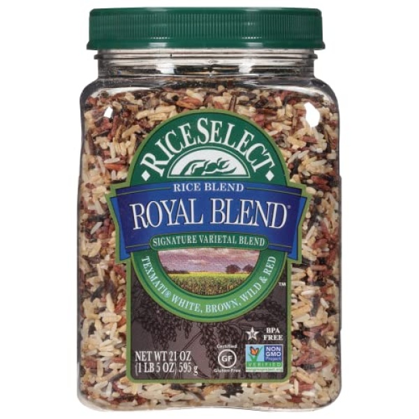 RiceSelect Royal Blend, Texmati & Wild Rice, 595g Jar