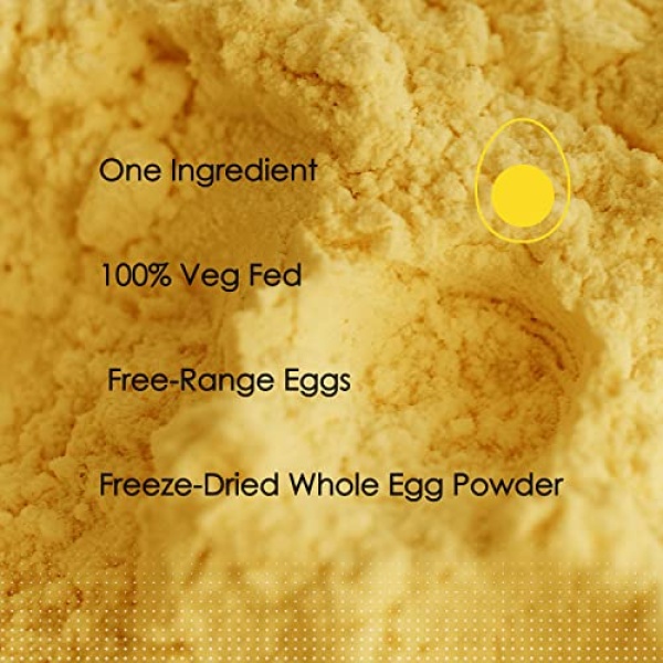 ORGFUN Whole Eggs Powder, Pasteurized, 250g