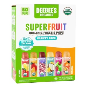 DeeBee's Organics SuperFruit Freezie Pops, 50 Pack