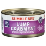 Bumble Bee Lump Crab Meat, Wild Caught, 170g Can