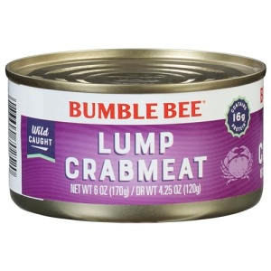 Bumble Bee Lump Crab Meat, Wild Caught, 170g Can