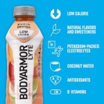 BODYARMOR LYTE Peach Mango Sports Drink, 473 ml (12 Pack)