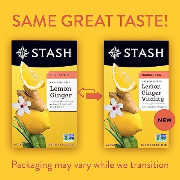 Stash Fruity Herbal Tea Sampler, 6 Boxes, 18-20 Bags Each