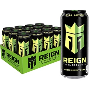 Reign White Gummy Bear Fitness Drink, 473ml (Pack of 12)