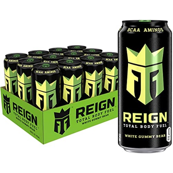 Reign White Gummy Bear Fitness Drink, 473ml (Pack of 12)