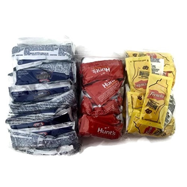 Mayo, Ketchup & Mustard Condiment Combo - 25 Packets Each