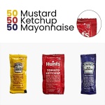 RiverBlue Ketchup Mustard Mayo Packets (150 Pack)