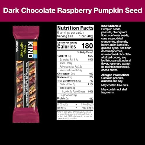 KIND® Bars Seeds, Fruit & Nuts 18ct Variety Pack