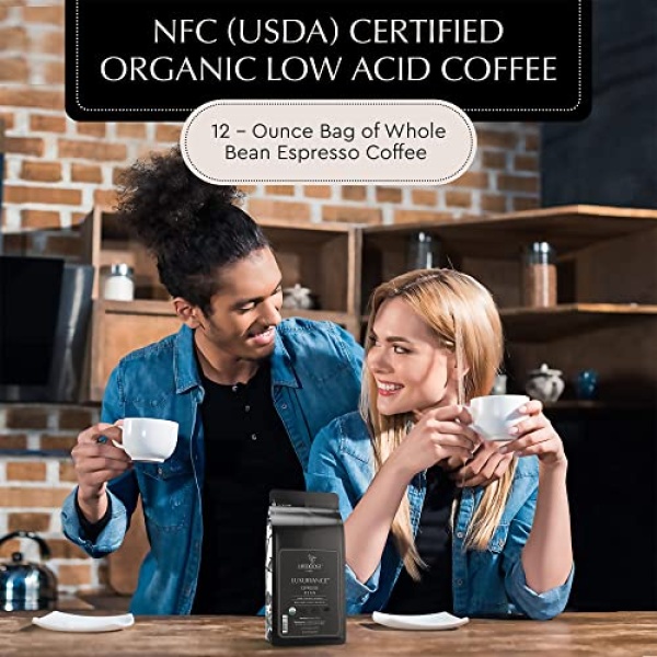 Lifeboost Organic Espresso Beans - Low Acid - 340g
