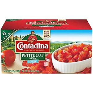 Contadina Petite Cut Diced Tomatoes, 411g (Pack of 6)