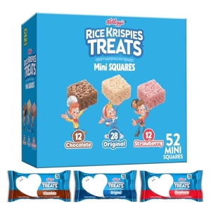 Rice Krispies Treats Mini Squares, Variety Pack, 570g (52 Bars)