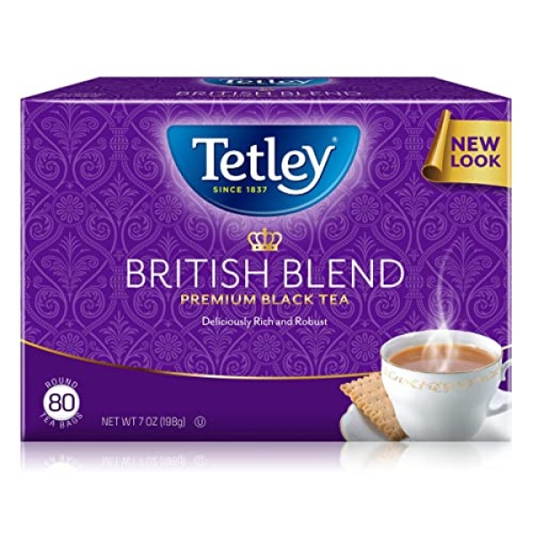 Tetley British Blend Black Tea, 80 Bags