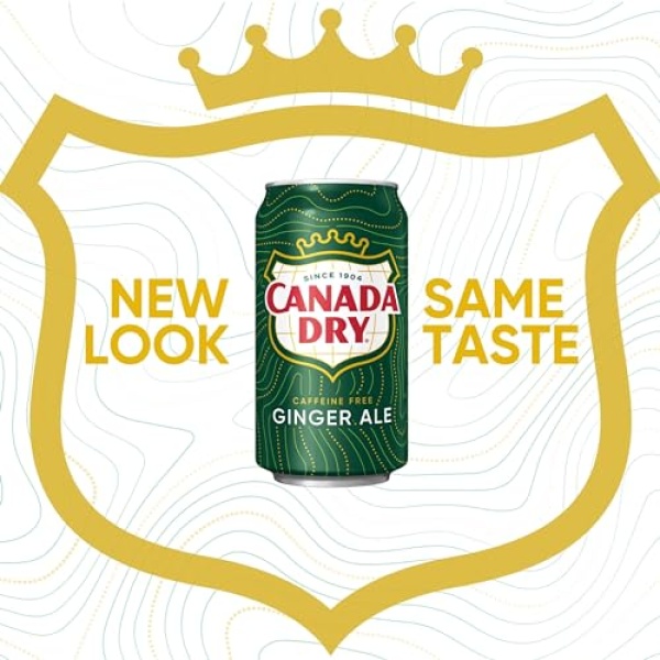Canada Dry Ginger Ale, 355 ml cans (Pack of 12)