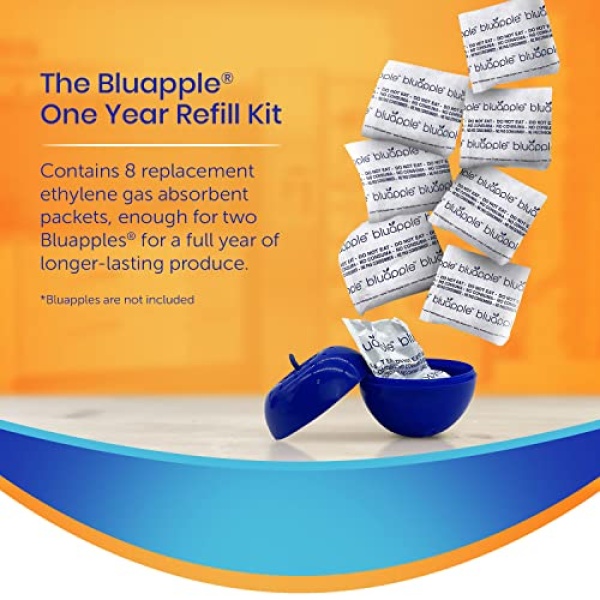 Bluapple Produce Saver 1-Year Refill Kit - 8 Packets