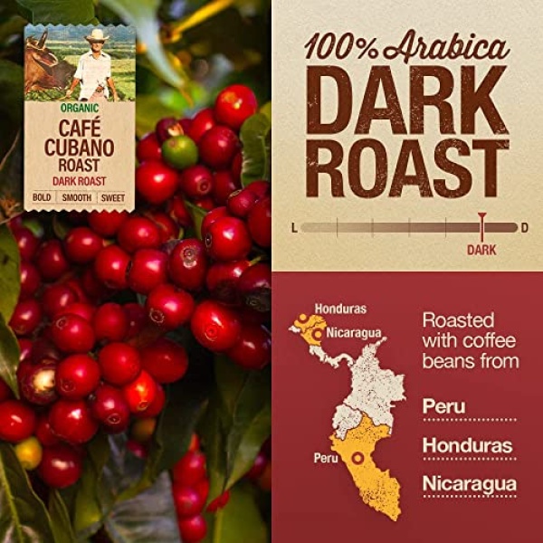 Mayorga Organics Cubano Dark Roast Whole Bean Coffee 907g