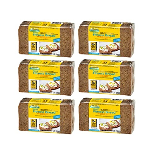 Mestemacher Whole Grain Bread (Fitness, 500g, 6-pack)