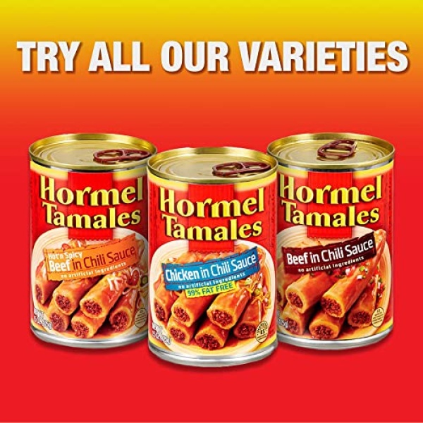 HORMEL Chicken Tamales, Canned, 425g (Pack of 12)