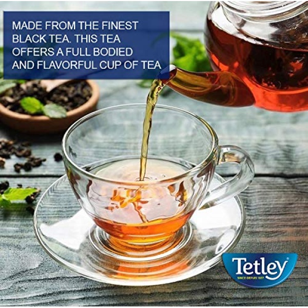 Tetley British Blend Black Tea, 80 Bags (Pack of 4)