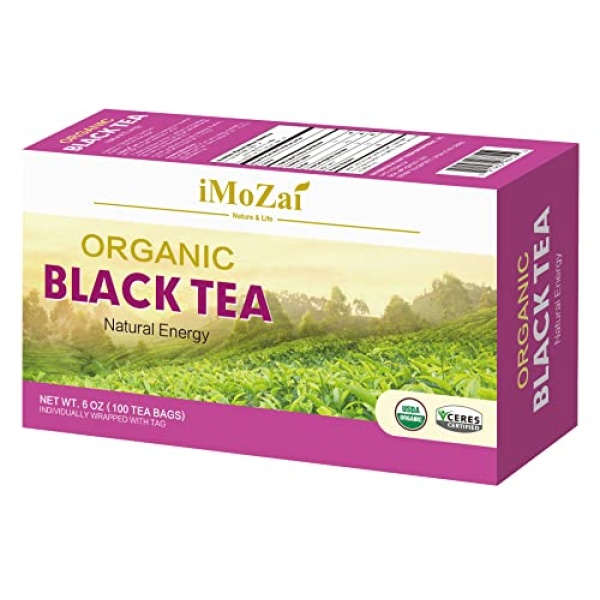 Imozai Organic Black Tea Bags 100 Count