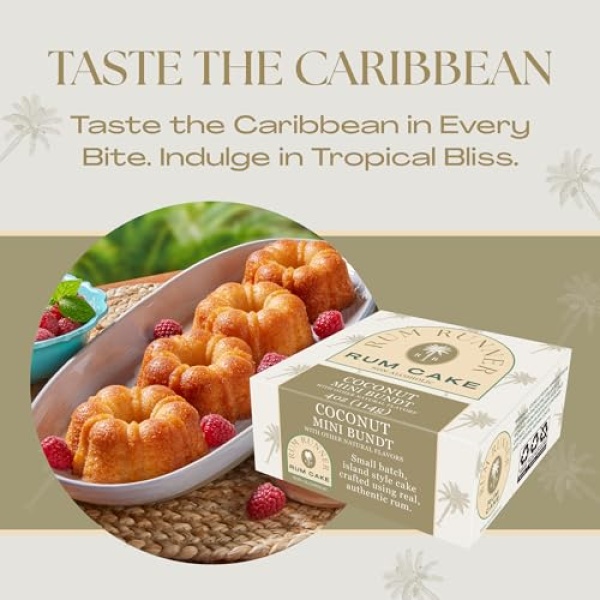 Rum Runner Coconut Rum Cake, Moist & Flavorful, Real Coconut