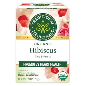 Organic Hibiscus Herbal Tea, 16 Bags (Pack of 1)