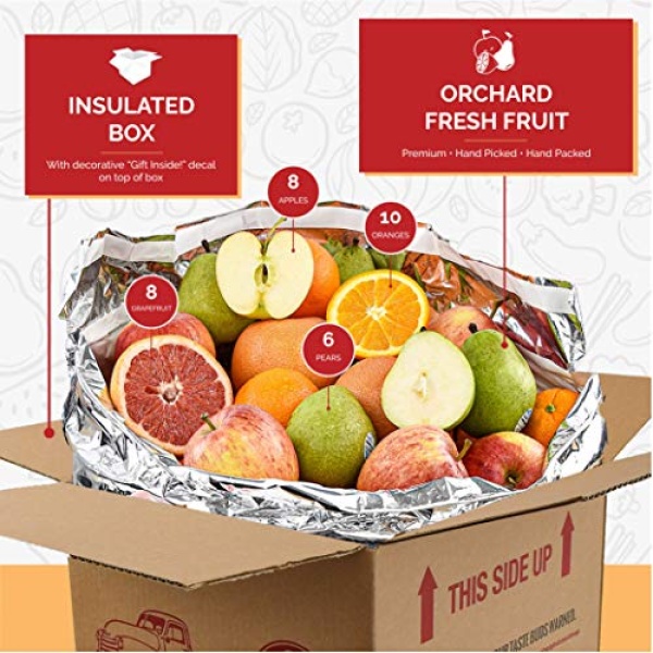 Gourmet Fruit Gift Pack, 9kg Orchard Fresh Fruit, 32 pieces