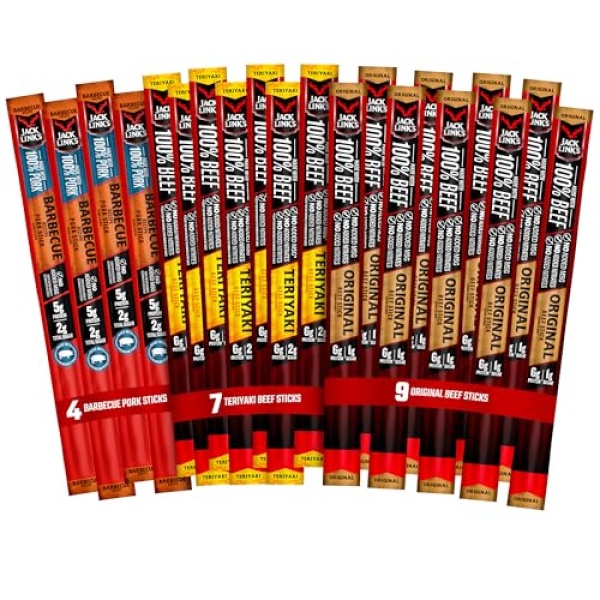 Jack Link's Beef & Pork Sticks - 20 Count (26g each)