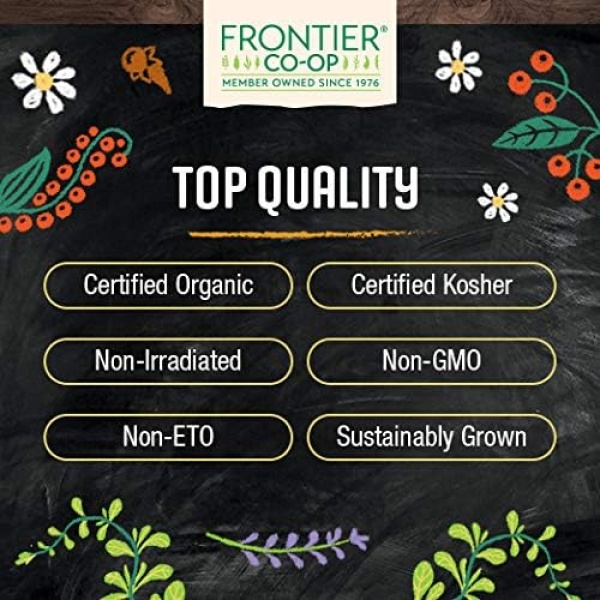 Frontier Organic Red Raspberry Leaf Herbal, 454g, Non-GMO