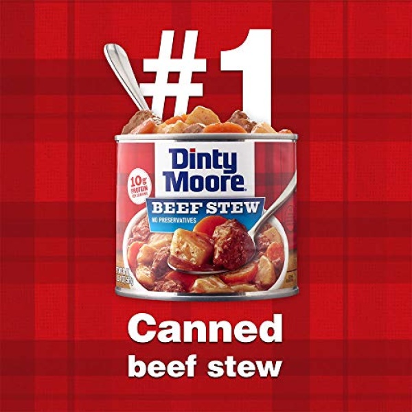 DINTY MOORE Beef Stew, 425g (12 Pack), Gluten-Free, 10g Protein