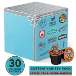 Variety Pack: Coffee, Tea, Hot Chocolate & Cappuccino, 30 Pods