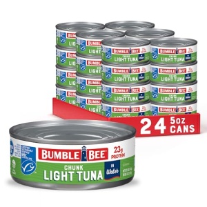 Bumble Bee Chunk Light Tuna, 142g Cans (Pack of 24)