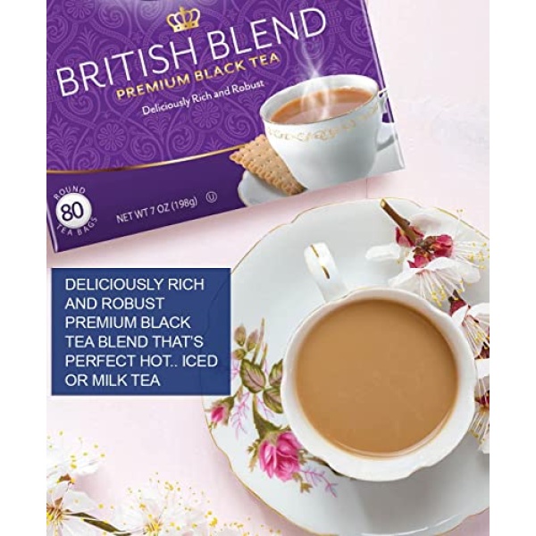 Tetley British Blend Black Tea, 80 Bags