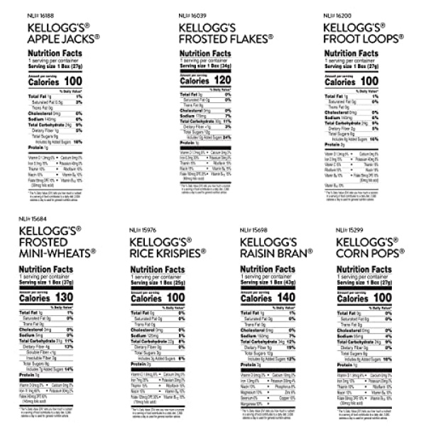 Kellogg's Cold Cereal Variety Pack (48 Boxes)