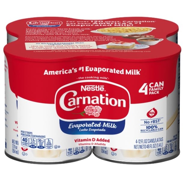 CARNATION Evaporated Milk, 4 Pack, 354 ml