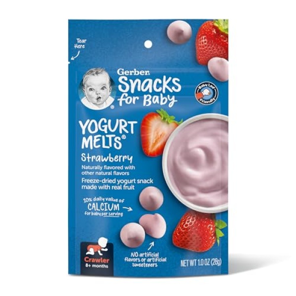 Gerber Baby Strawberry Yogurt Melts, 28g (Pack of 7)